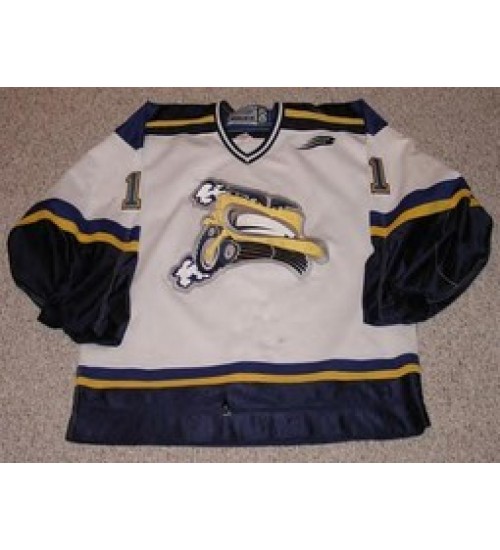 Custom WHL Saskatoon Blades 99 00 Nobr Home Hockey Jersey White